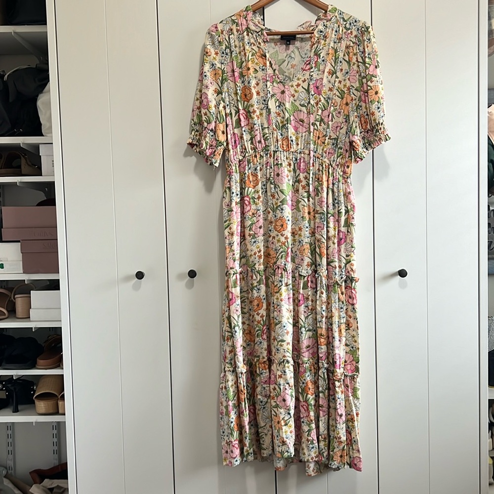Who What Wear floral maxi dress
